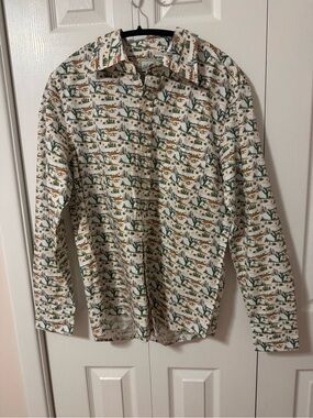 Rocking K Ranchwear by Remington Desert Print Men’s Button-Up – Size M – NWT